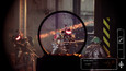 Zoomed scope feed on a distant hostile